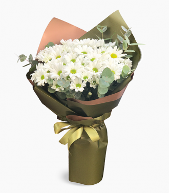 Masum Beyaz Papatya Buketi